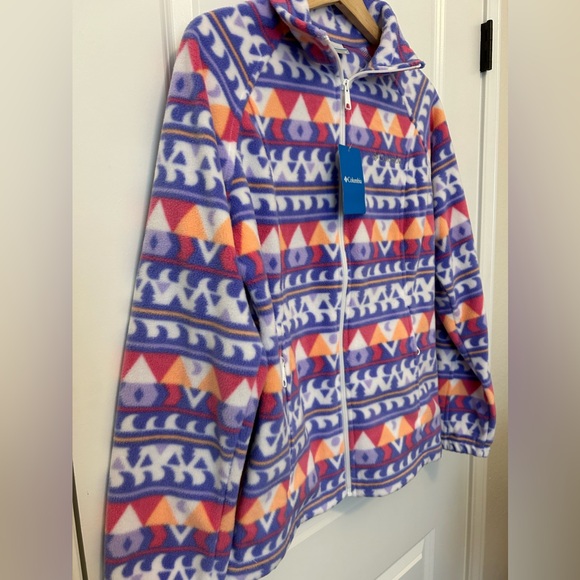 Women’s Columbia Sawyer Rapids Print Full Zip Fleece - Picture 2 of 7